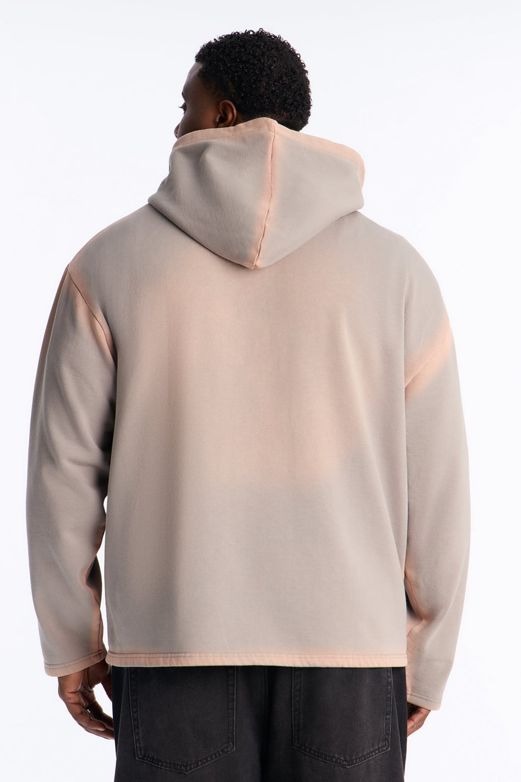 Outline Wash Oversized Hoodie - Grey/combo - image 3