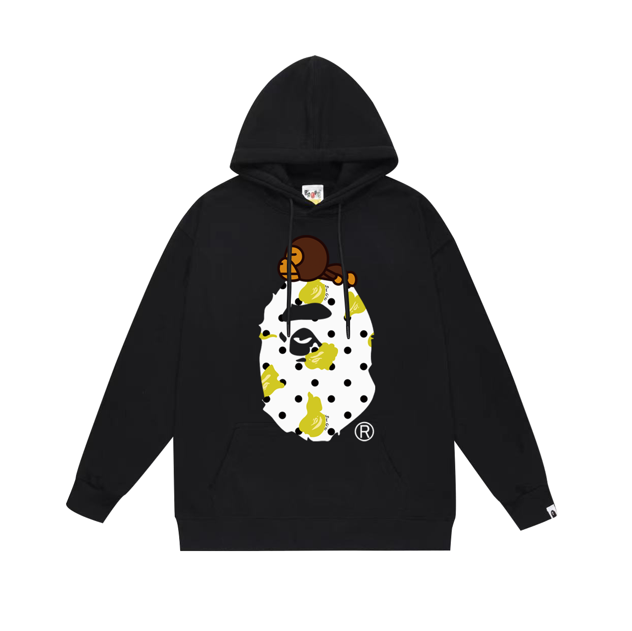 BAPE Shark Full-Zip Hoodie — Black / White / Grey