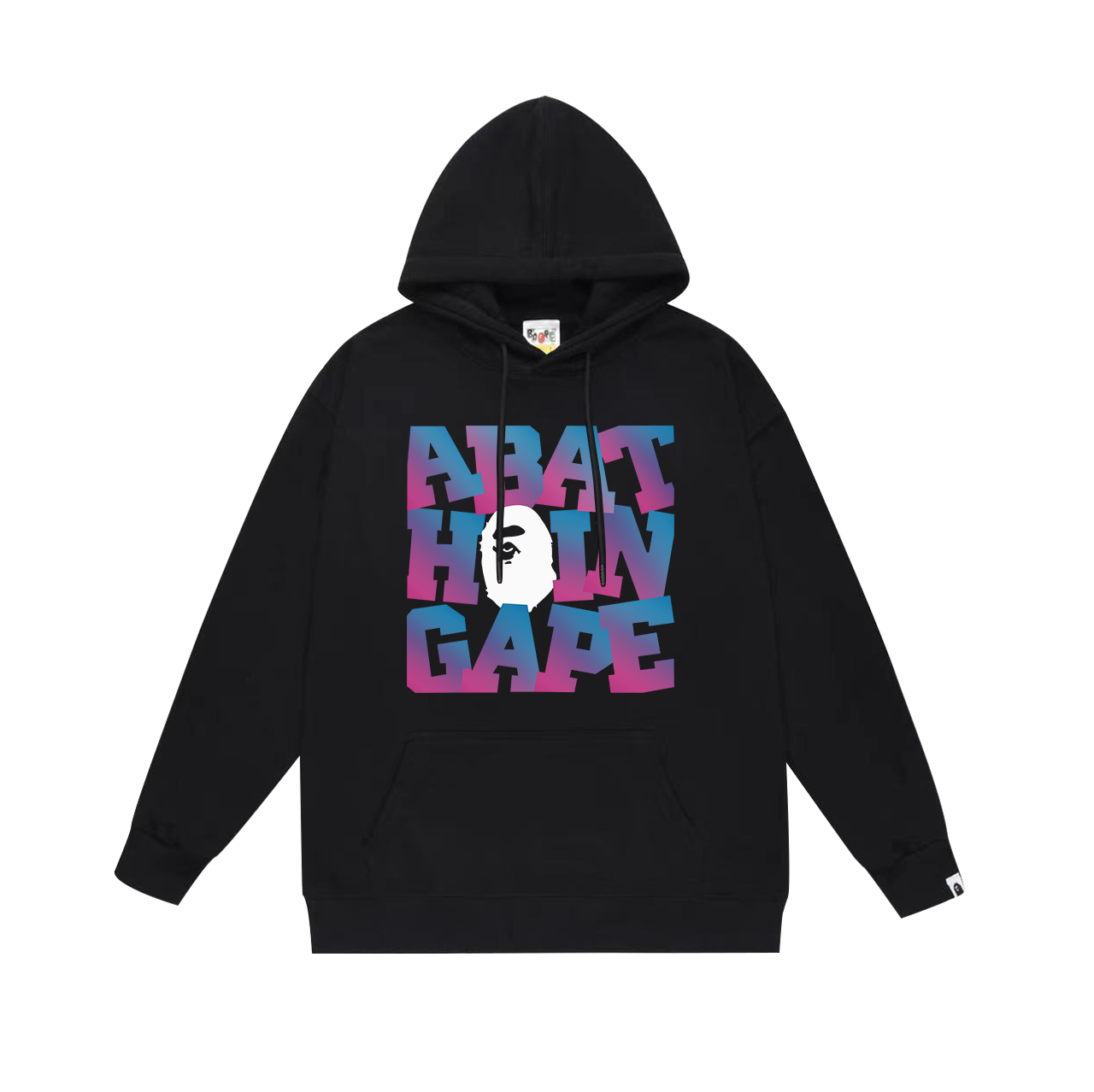 BAPE Shark Full-Zip Hoodie — Black / White / Grey