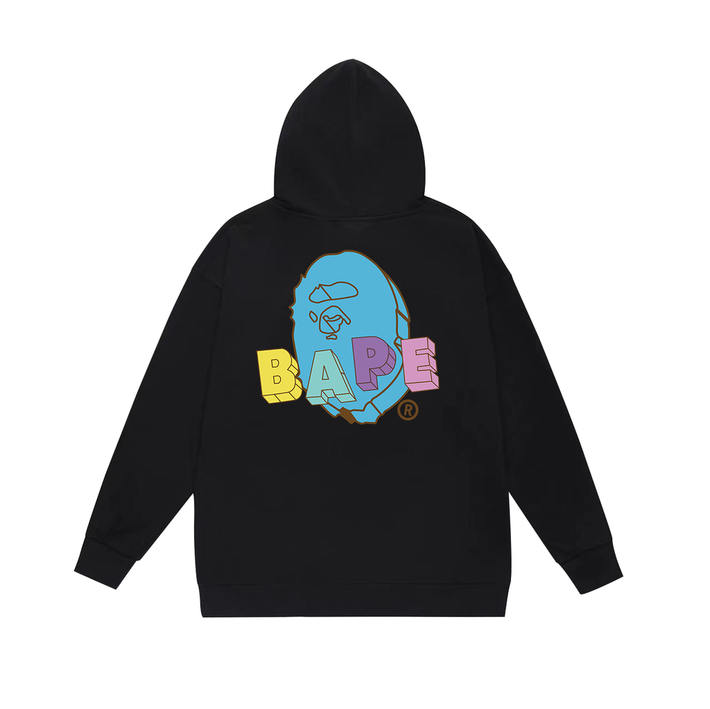 BAPE Shark Full-Zip Hoodie — Black / White / Grey
