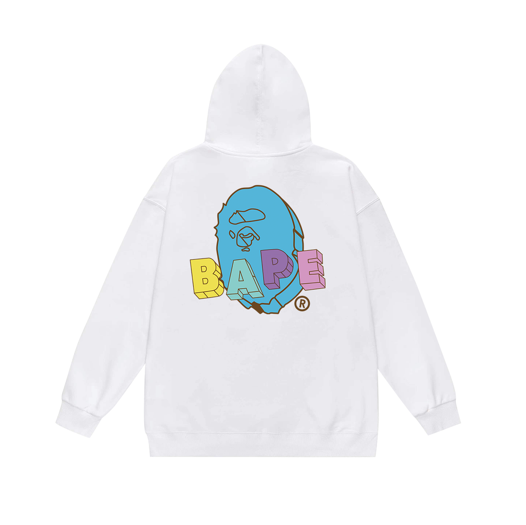 BAPE Shark Full-Zip Hoodie — Black / White / Grey