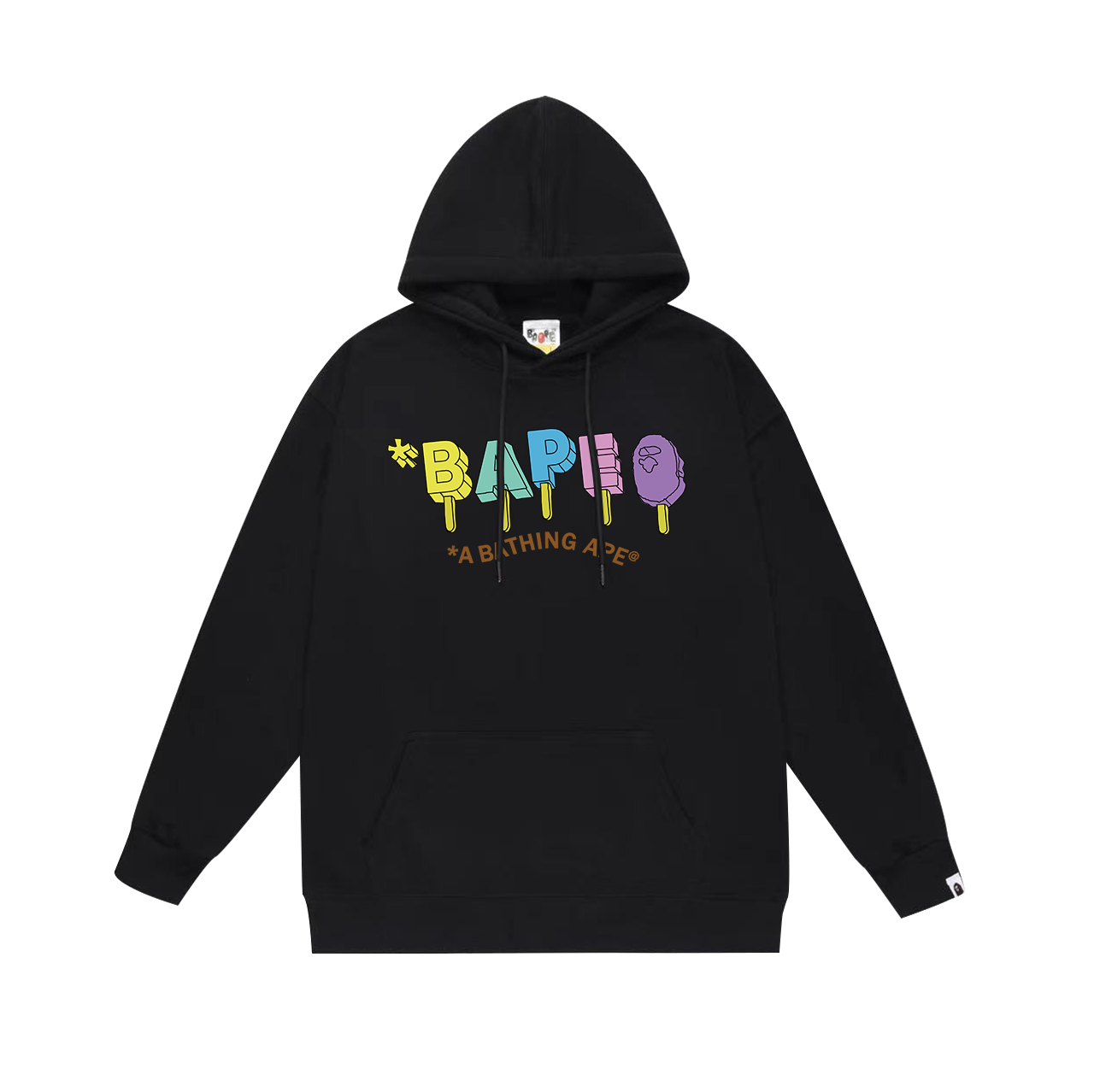 BAPE Shark Full-Zip Hoodie — Black / White / Grey
