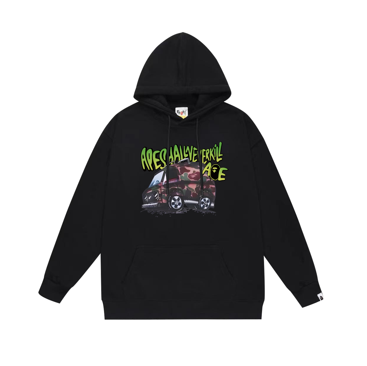 BAPE Shark Full-Zip Hoodie — Black / White / Grey