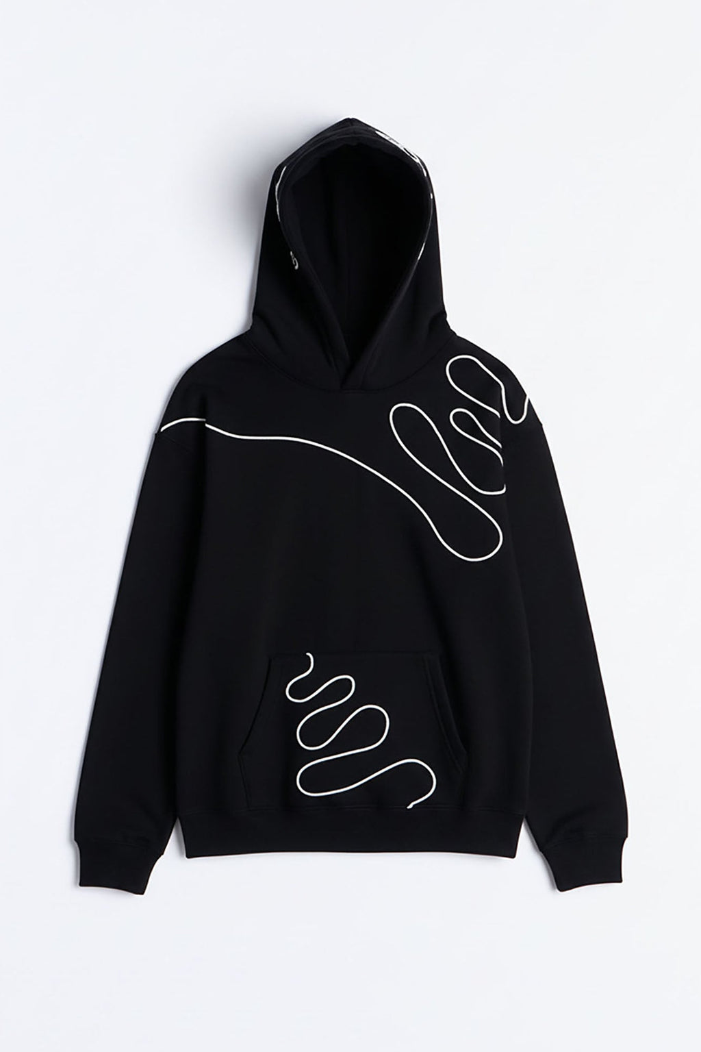 Lasso Embroidery Hoodie - Black - image 1